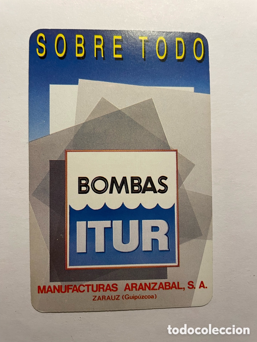 Coleccionismo Calendarios: calendario Fournier 1990, bombas Itur