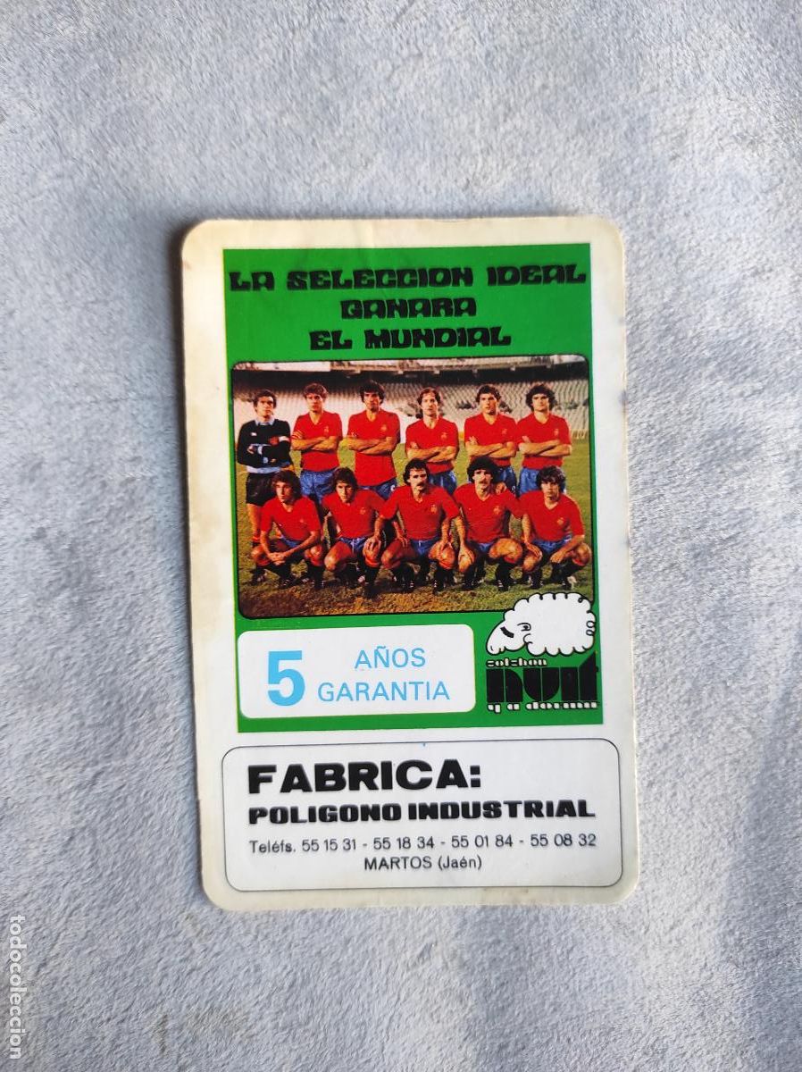 Coleccionismo calendarios: CALENDARIO 1982 LA SELECCION IDEAL GANARA EL MUNDIAL - NUIT
