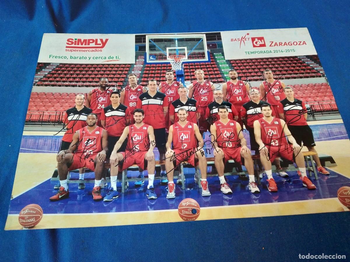 Coleccionismo Calendarios: CALENDARIO BASKET CAI ZARAGOZA 2014 - 2015 CON LAS FIRMAS DE LOS JUGADORES - NUEVO