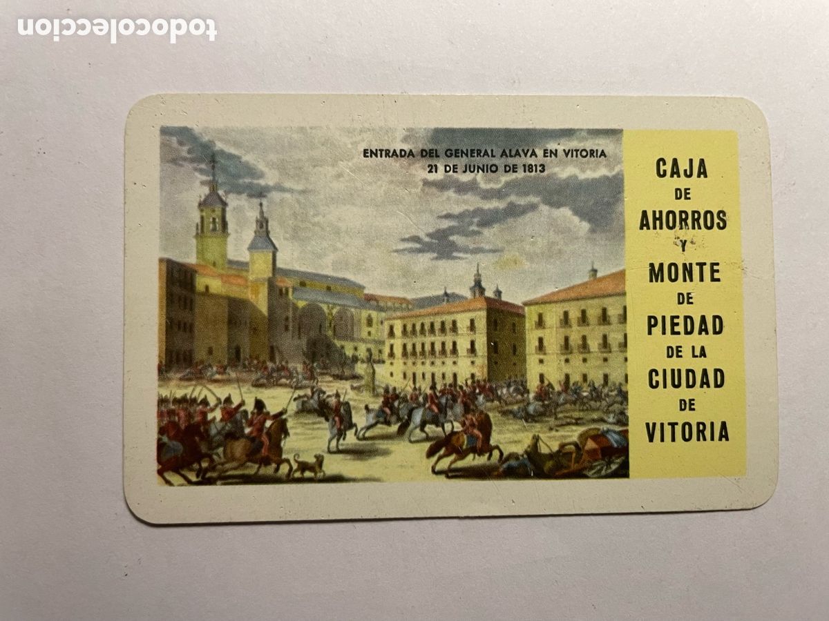 Coleccionismo Calendarios: calendario Fournier 1963, Caja de Ahorros de Vitoria
