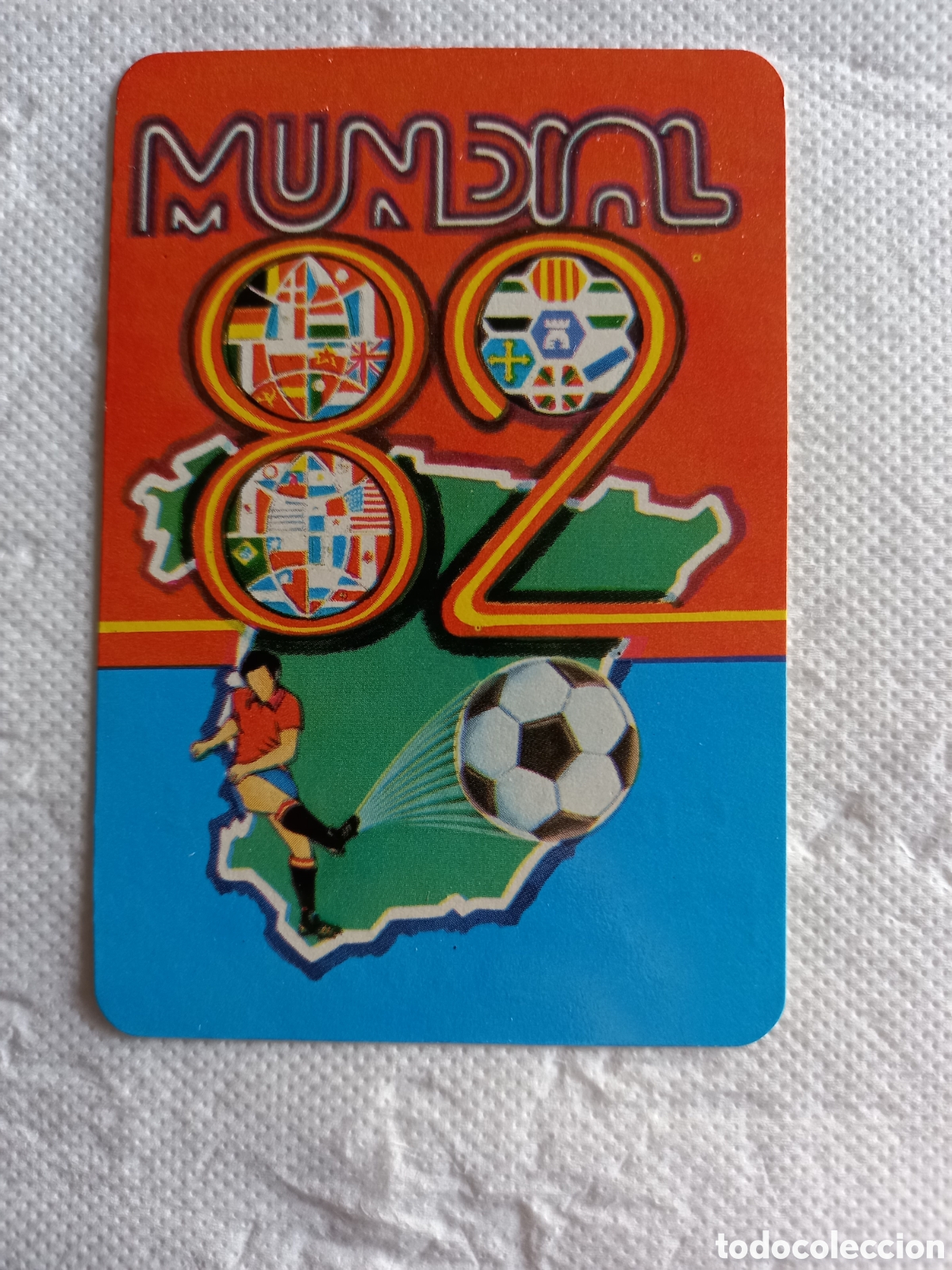 Coleccionismo calendarios: CALENDARIO DE BOLSILLO A&Ntilde;O 1982 - MUNDIAL 82. CAF&Eacute; BAR LA GRADENSE (GRADO)