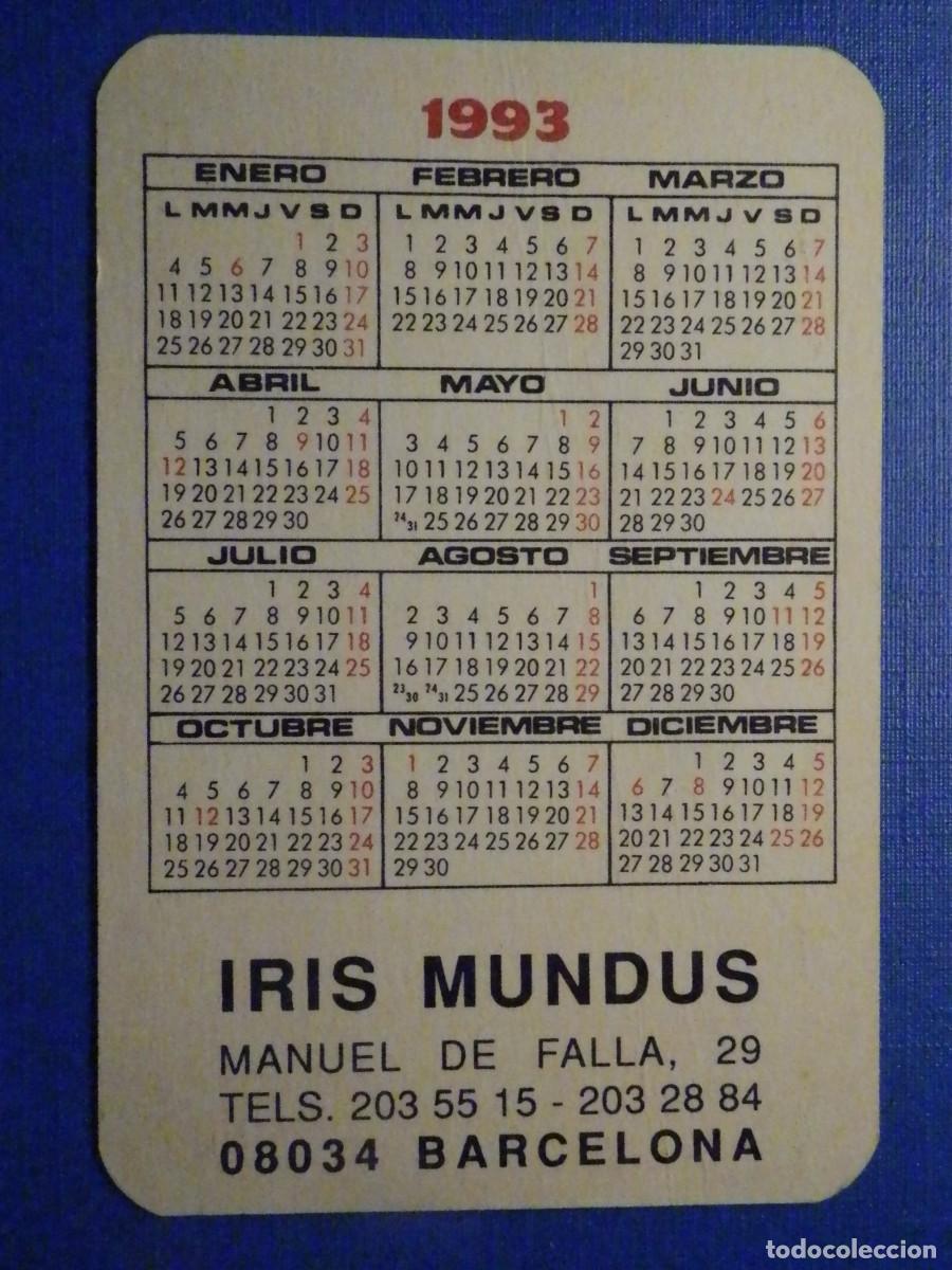 Coleccionismo calendarios: Calendario - Iris Mundus - A&ntilde;o 1993 - Foto 2