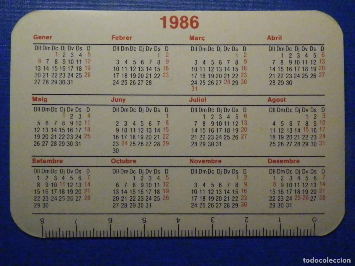 Coleccionismo calendarios: Calendario - Jaimes - A&ntilde;o 1986 - Foto 2