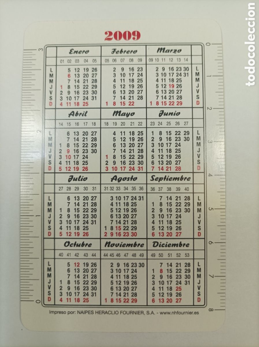 Coleccionismo calendarios: CAIXANOVA. 2009. CALENDARIO FOURNIER. - Foto 2