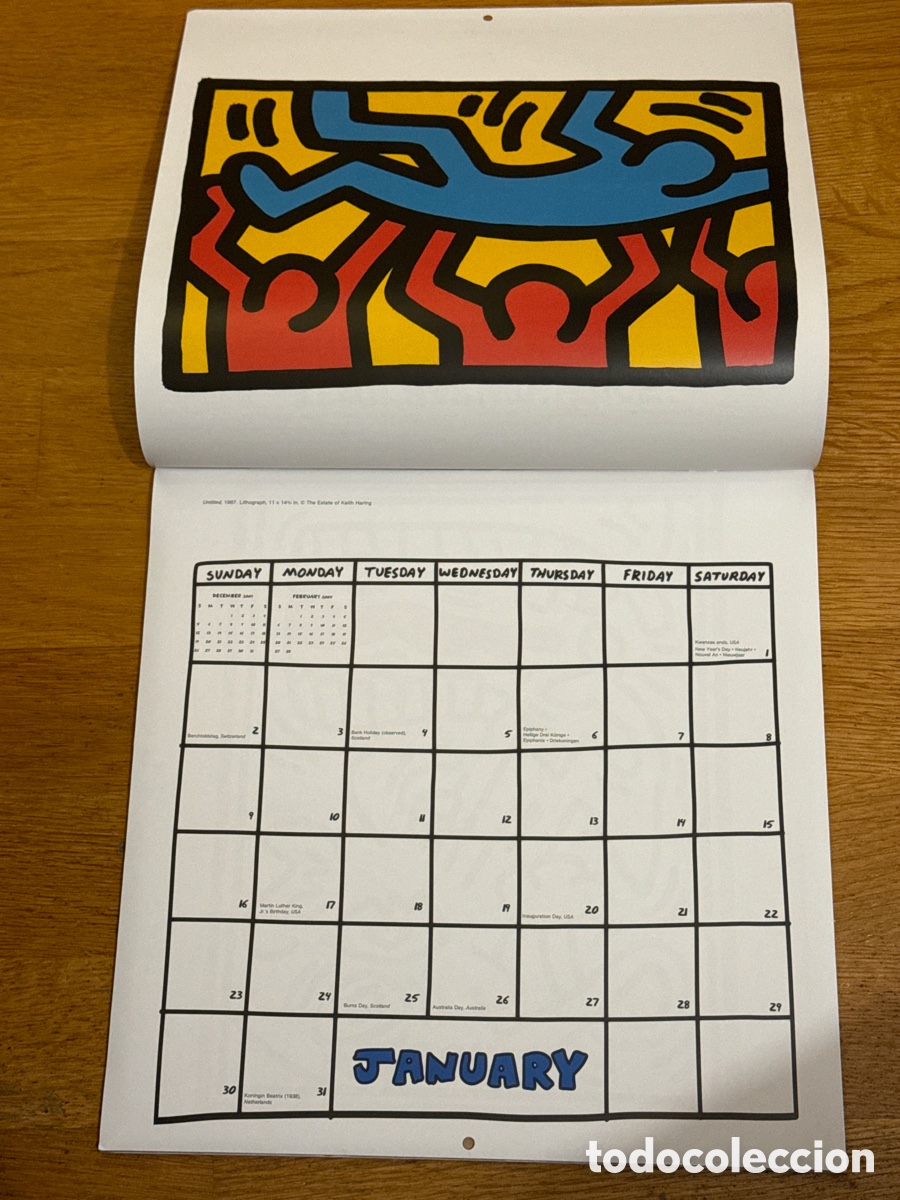 Coleccionismo calendarios: KEITH HARING CALENDARIO 2005. - Foto 2