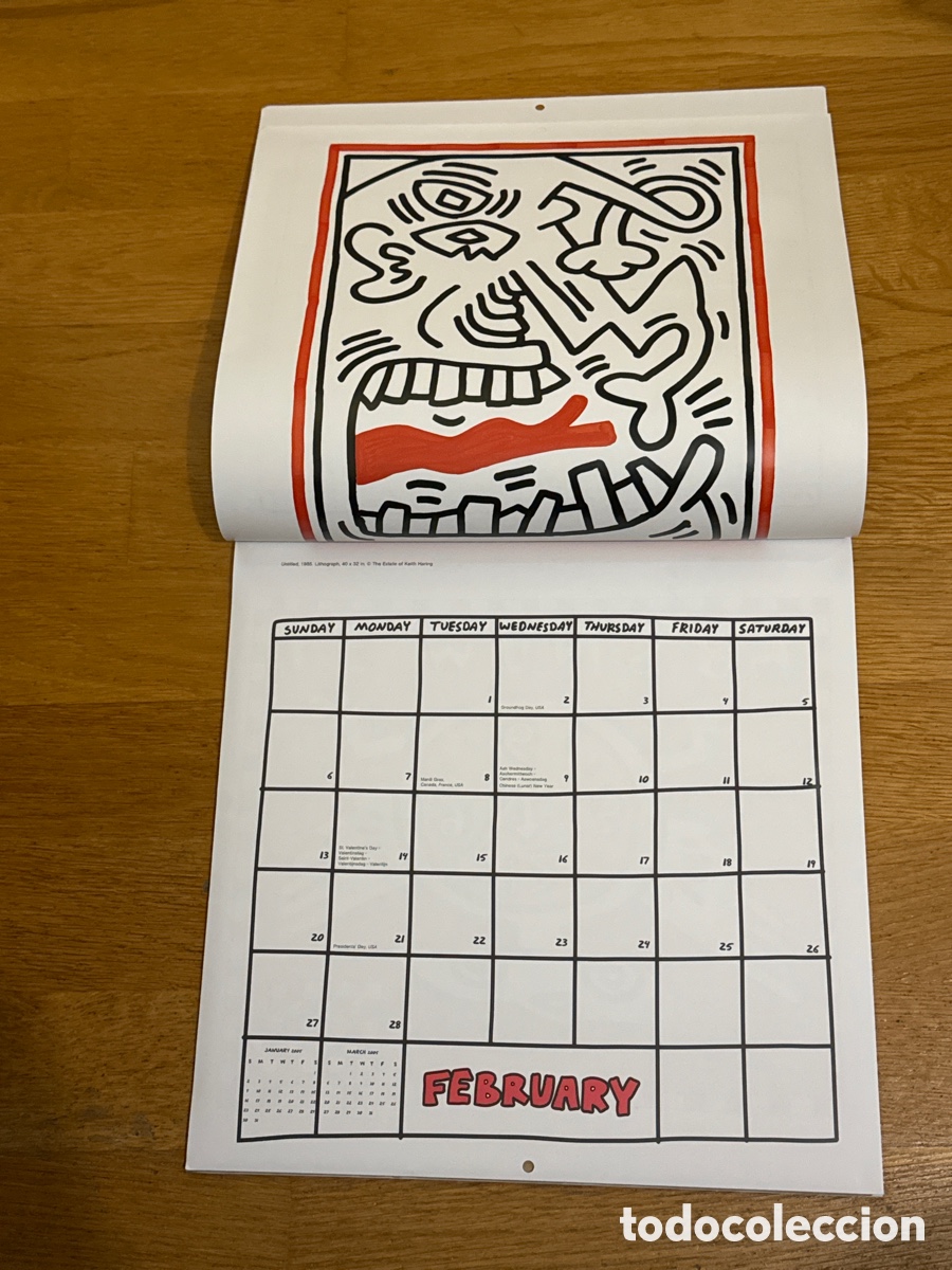 Coleccionismo calendarios: KEITH HARING CALENDARIO 2005. - Foto 3