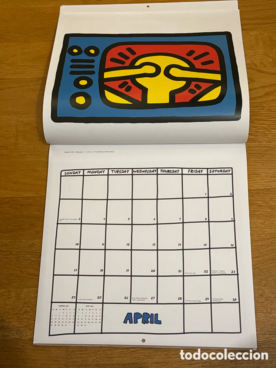 Coleccionismo calendarios: KEITH HARING CALENDARIO 2005. - Foto 5