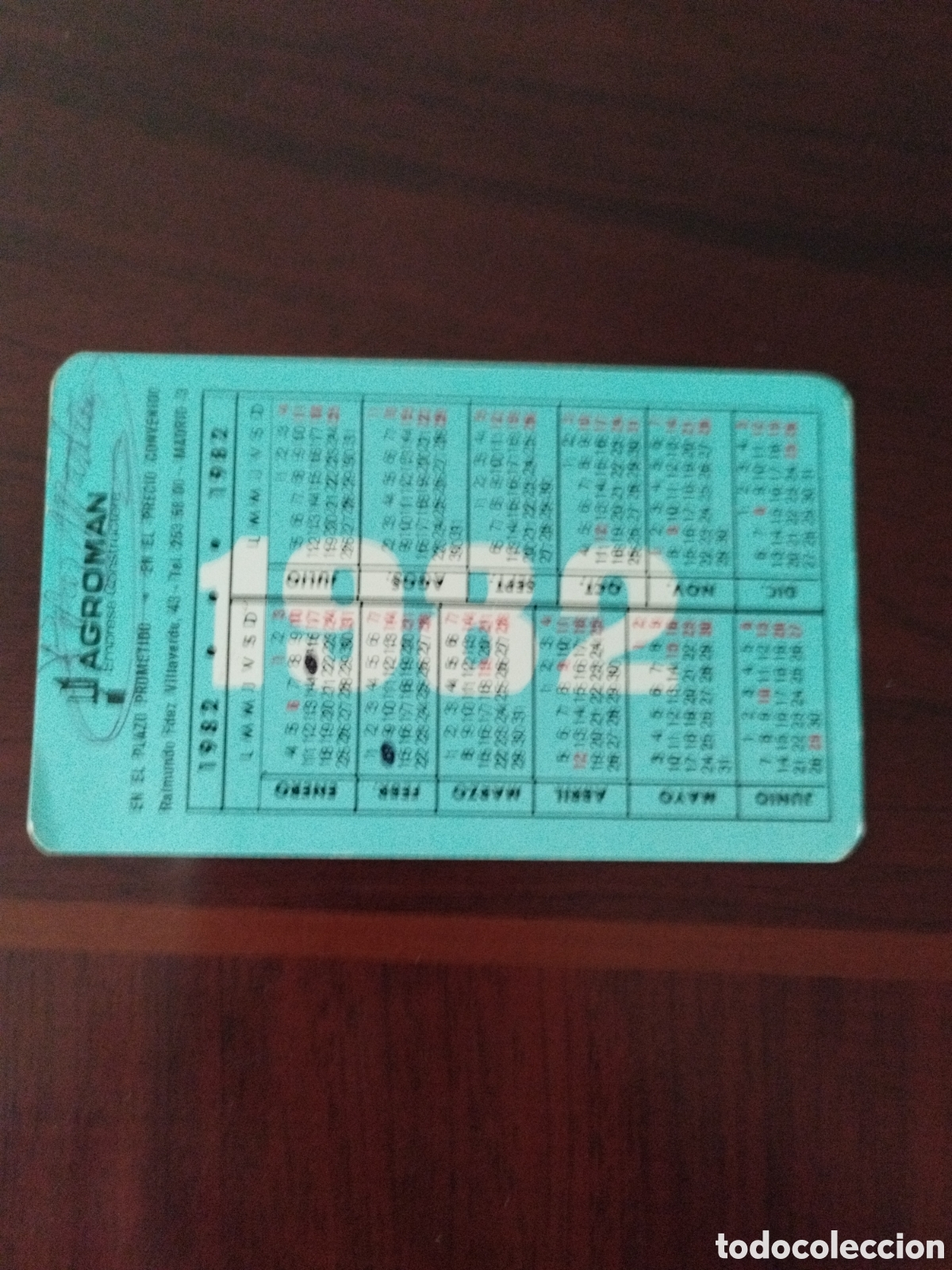 Collezionismo Calendari: Calendario de agroman a&ntilde;o 1982/1983