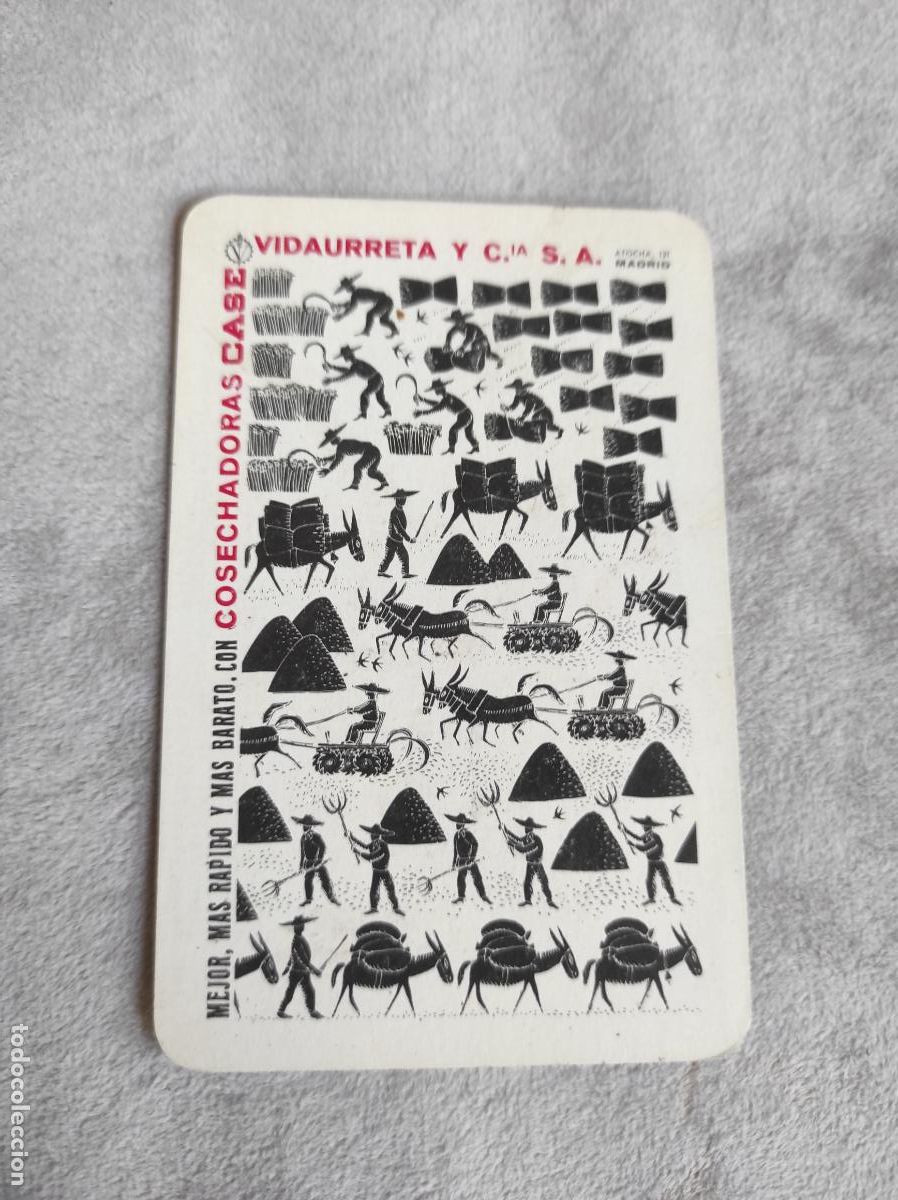 Colecionismo Calend&aacute;rios: CALENDARIO FOURNIER 1963 COSECHADORAS CASE