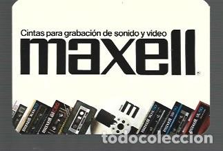 Coleccionismo Calendarios: CALENDARIO DE PUBLICIDAD DE CINTAS MAXELL DEL A&Ntilde;O 1983