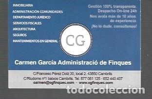 Coleccionismo Calendarios: CALENDARIO CON PUBLICUIDAD ADMINISTRACI CAMBRILIS