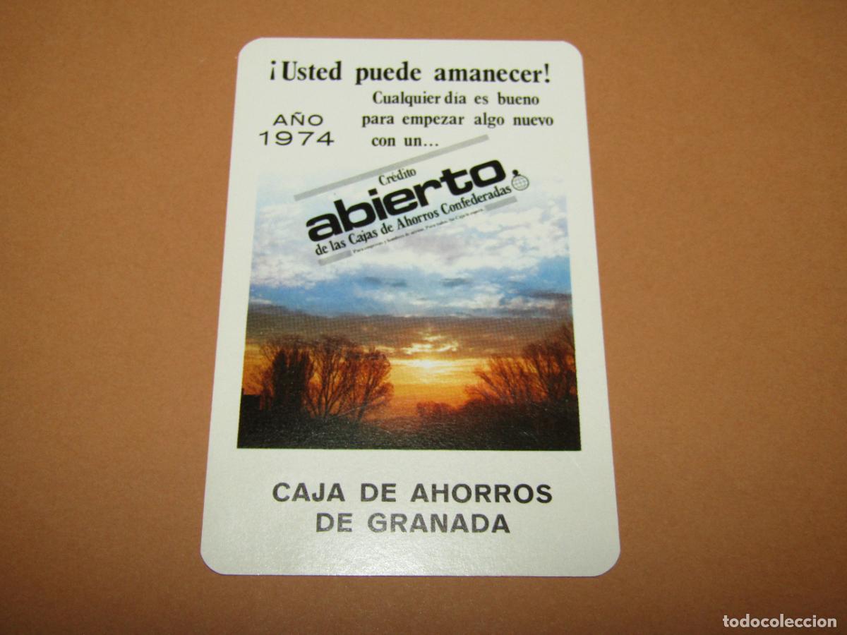 Colecionismo Calend&aacute;rios: Antiguo Calendario H. FOURNIER Publi Caja de Ahorros de Granada del A&ntilde;o 1974 - Nuevo