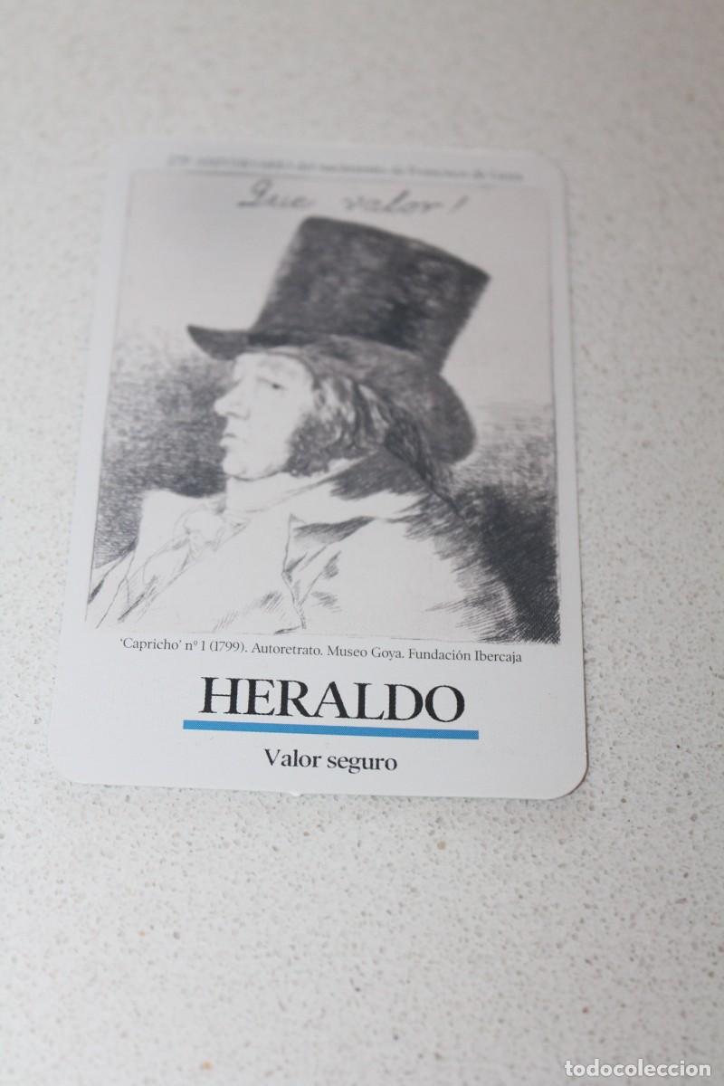 Collezionismo Calendari: CALENDARIO DE BOLSILLO. HERALDO DE ARAGON. PERIODICO. A&Ntilde;O 2021. GOYA. ERROR DE IMPRENTA. UNA R.