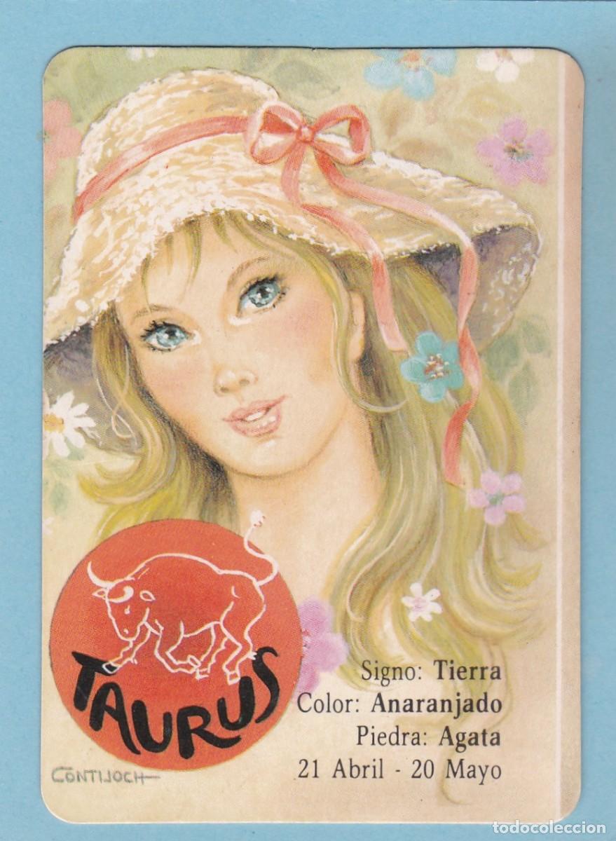 Coleccionismo Calendarios: CALENDARIO PORTUGAL 1987 - HOROSCOPO TAURUS / TAURO - ANVERSO EN CASTELLANO - DIBUJO INFANTIL CONTIJ