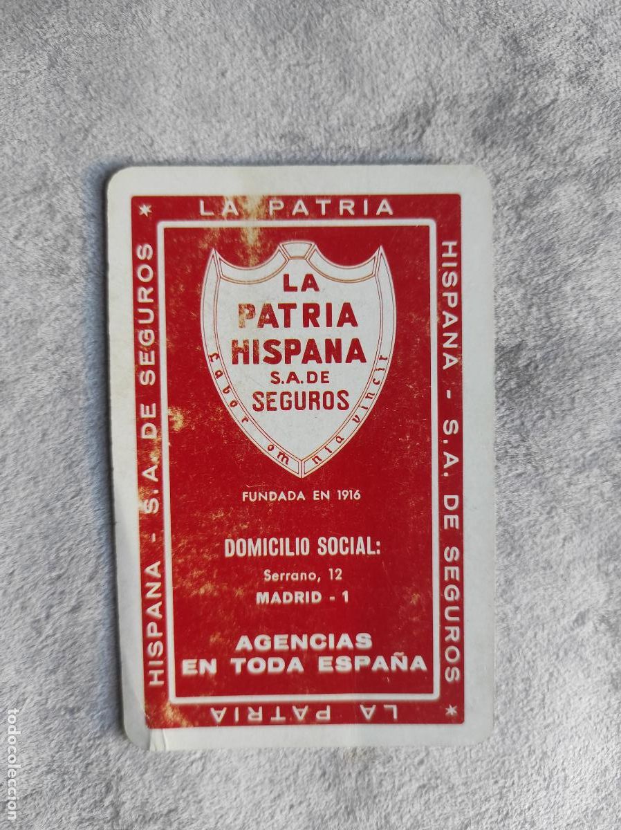 Sammeln von Kalendern: CALENDARIO FOURNIER 1982 LA PATRIA HISPANA DE SEGUROS