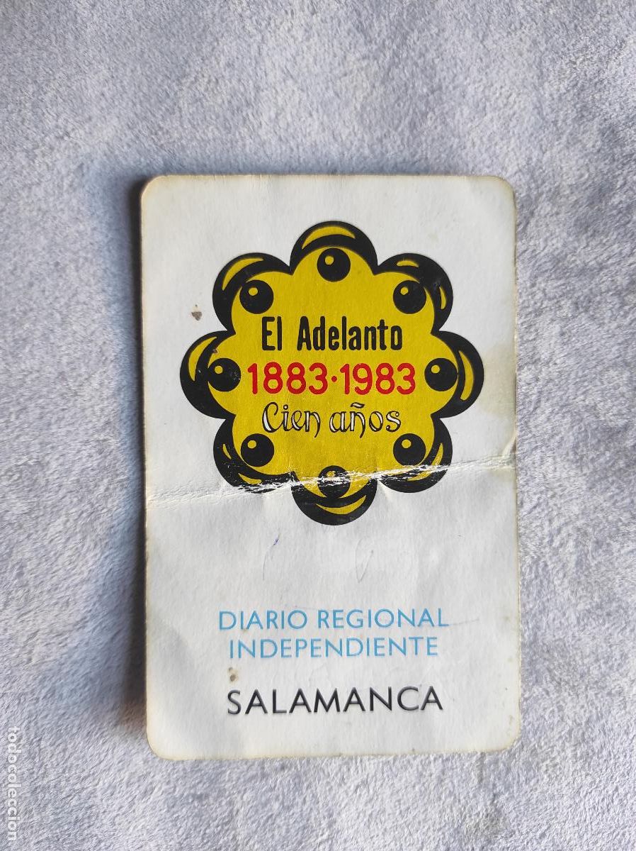 Sammeln von Kalendern: CALENDARIO FOURNIER 1983 EL ADELANTO - DIARIO REGIONAL INDEPENDIENTE - SALAMANCA