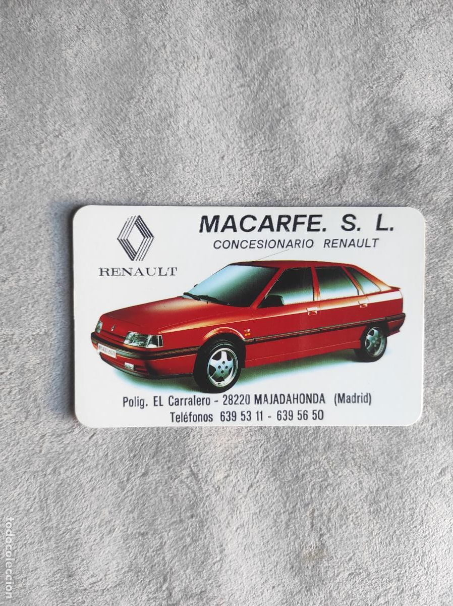 Coleccionismo Calendarios: CALENDARIO 1992 RENAULT - CONCESIONARIO MACARFE