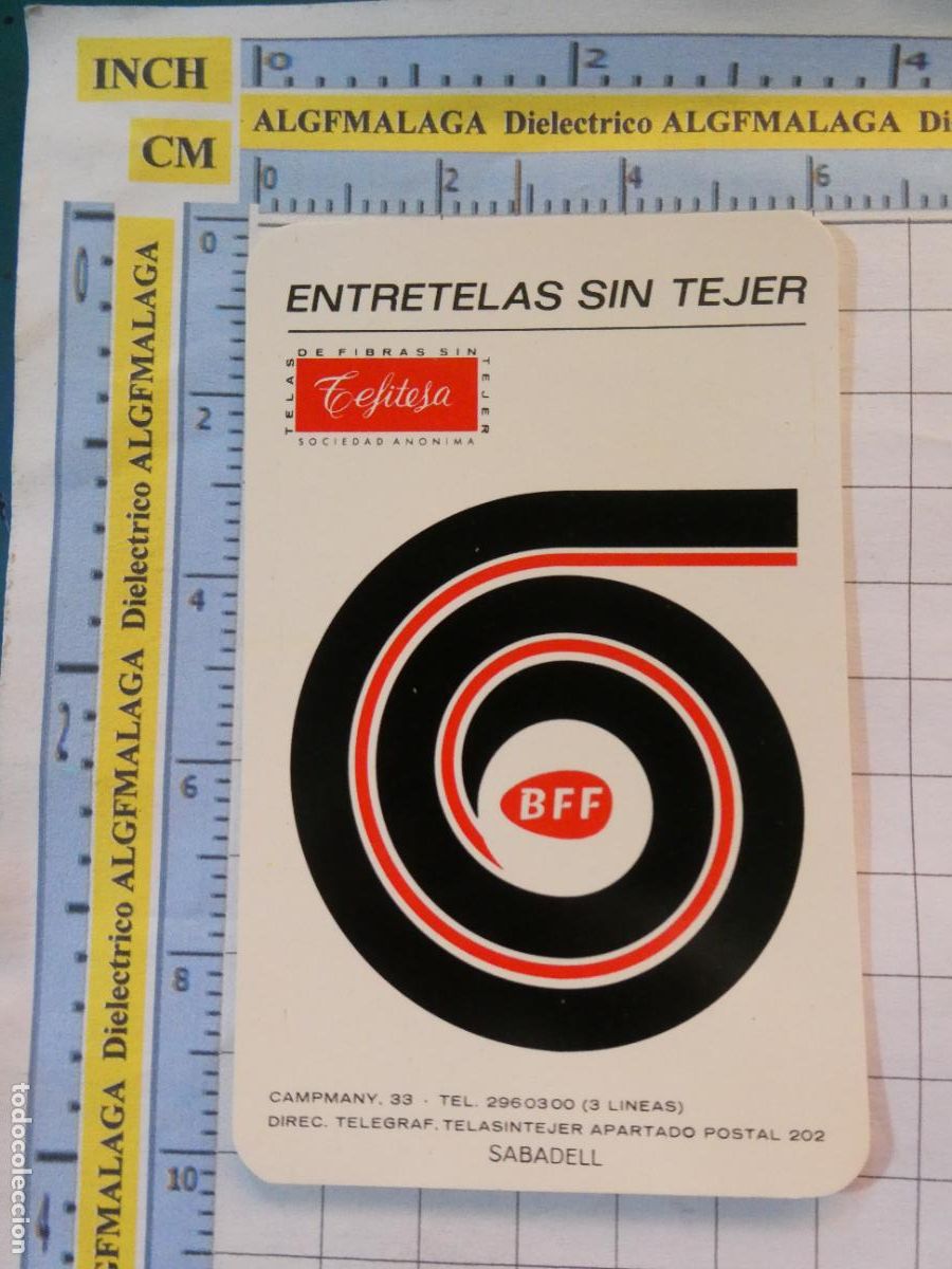 Sammeln von Kalendern: CALENDARIO DE BOLSILLO. A&Ntilde;O 1968 SABADELL BFF CEFITESA INDUSTRIA TEXTIL