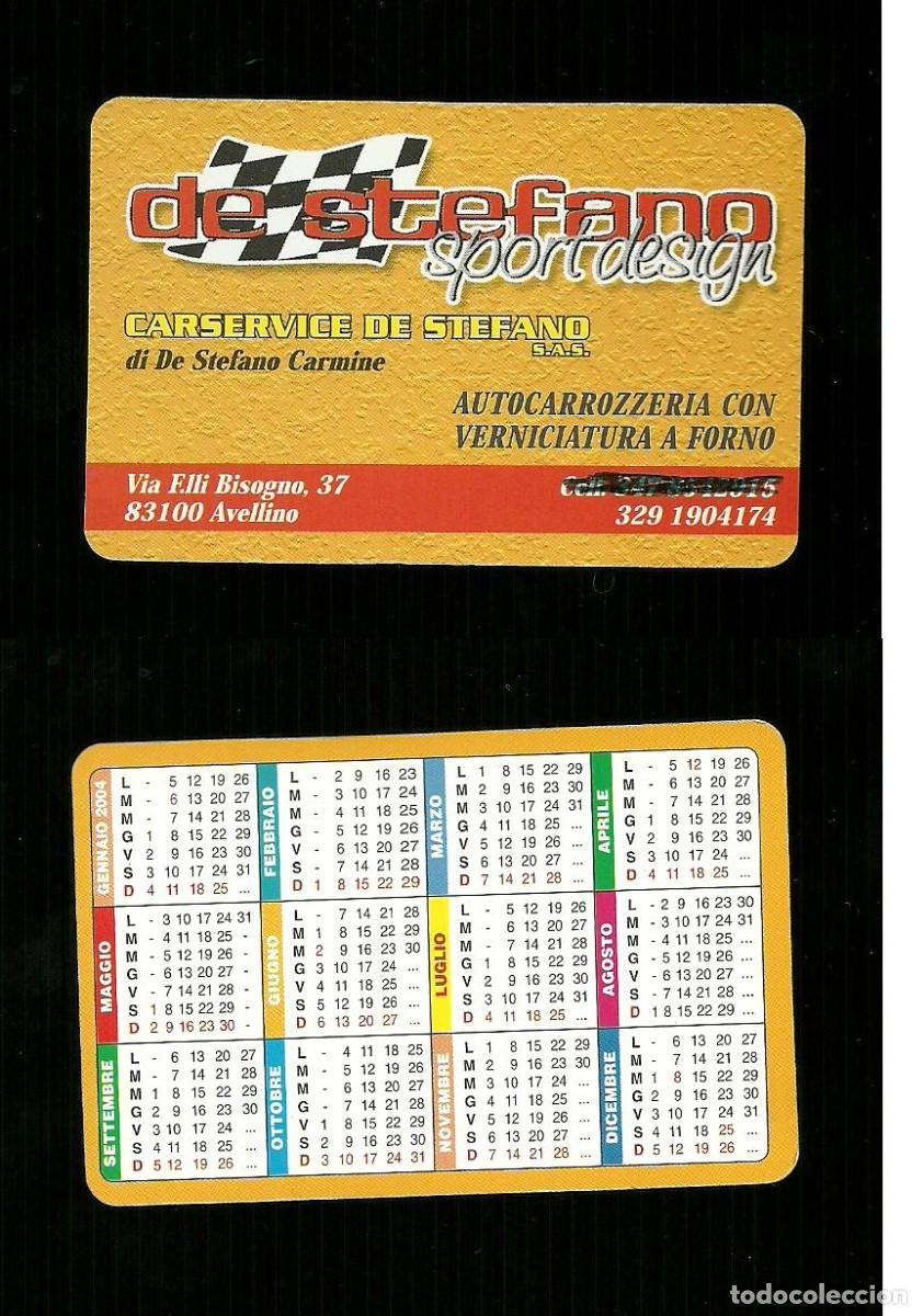 Coleccionismo calendarios: Calendarietto Pubblicitario 2004 - De Stefano Sport Designer