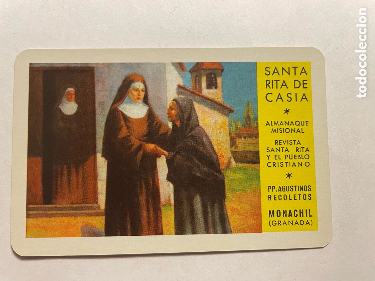 Coleccionismo Calendarios: calendario Fournier 1975, Santa Rita de Casia