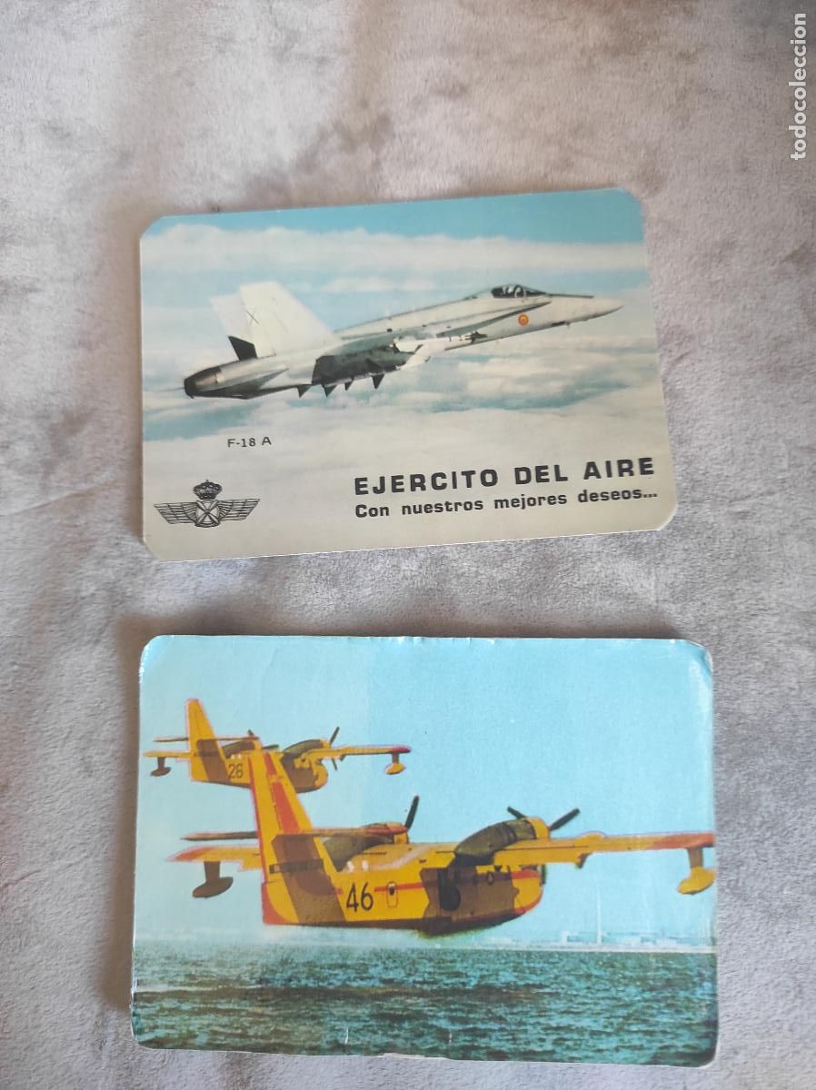 Coleccionismo Calendarios: 2 CALENDARIOS 1986 AVIONES - EJERCITO DEL AIRE