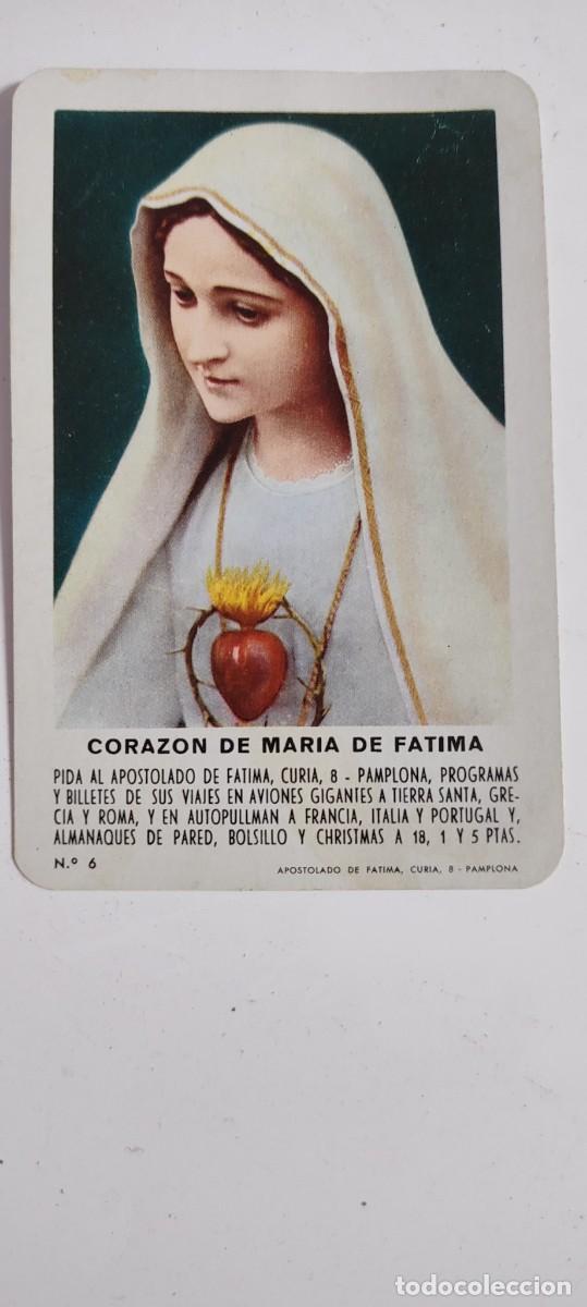 Coleccionismo calendarios: Calendario Fournier 1974 Corazon de Maria de Fatima