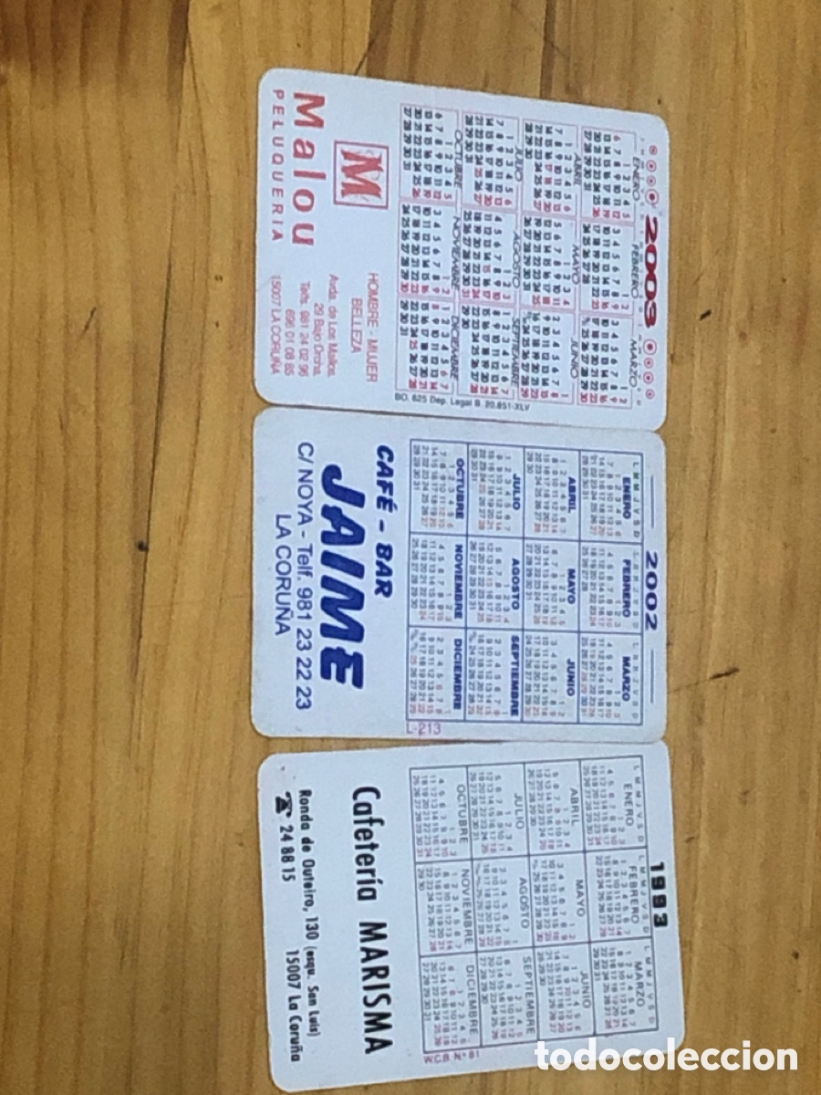 Coleccionismo calendarios: Calendarios antiguos A Coru&ntilde;a - Foto 1