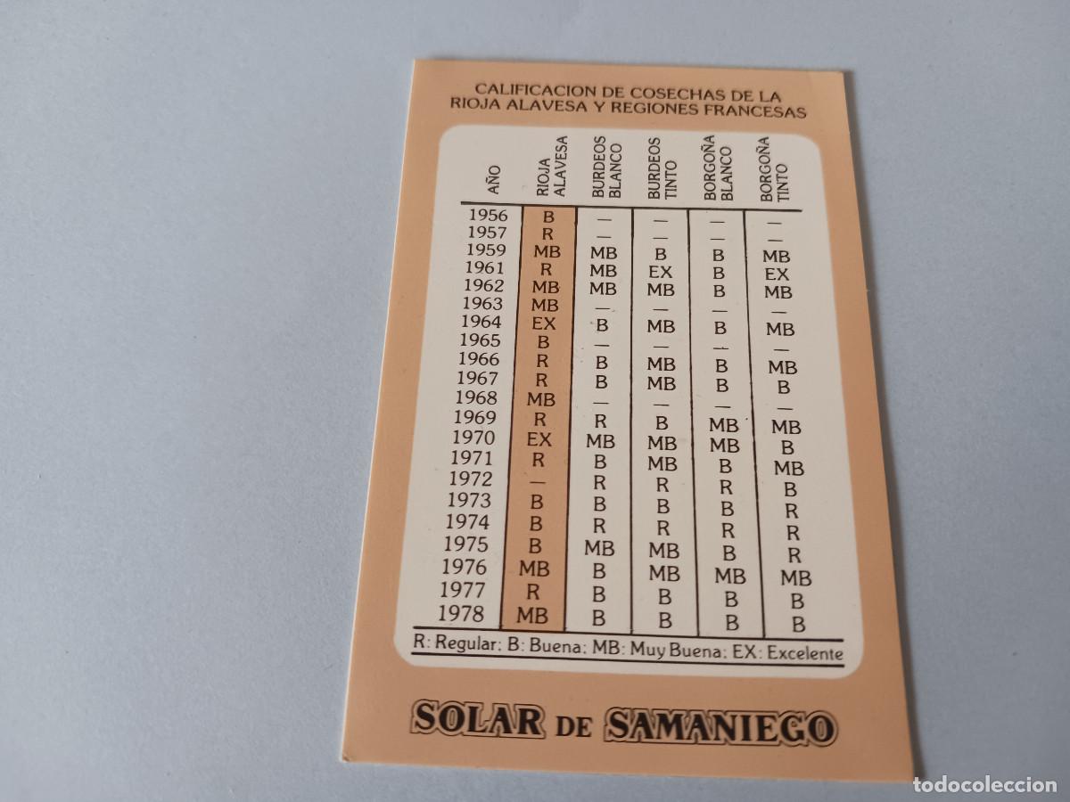 Coleccionismo Calendarios: CALENDARIO 1980, bodegas alavesas, calificacion de cosechas, solar de samaniego