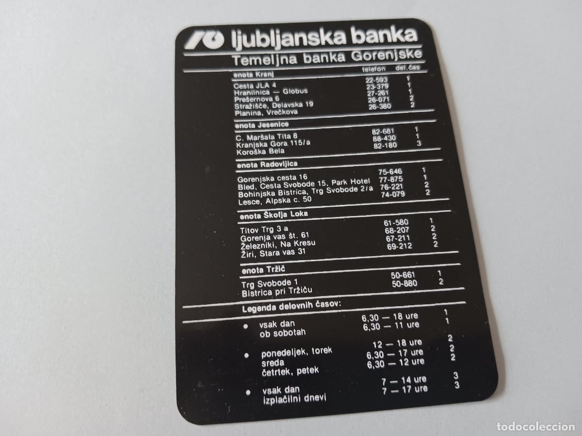 Coleccionismo Calendarios: CALENDARIO 1980, banca de liubliana