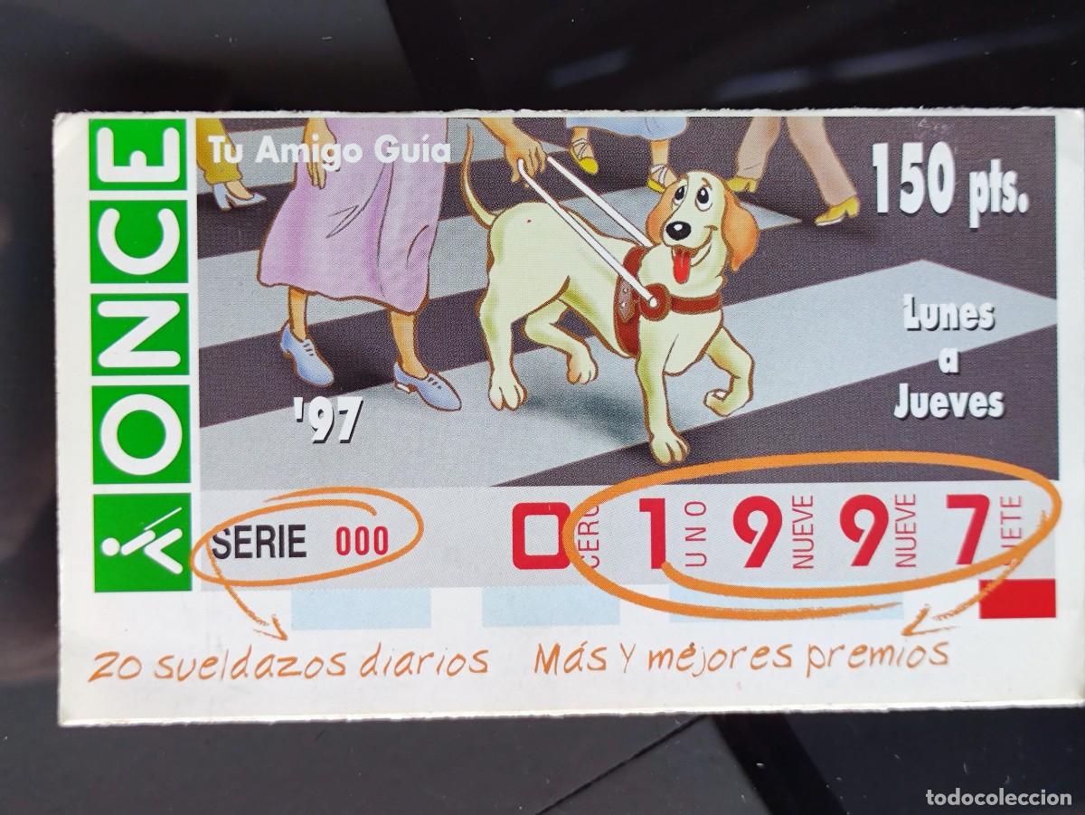 Collectionnisme Calendriers: CALENDARIO 1997 - ONCE CUPON LOTER&Iacute;A - DESPLEGABLE - PERRO