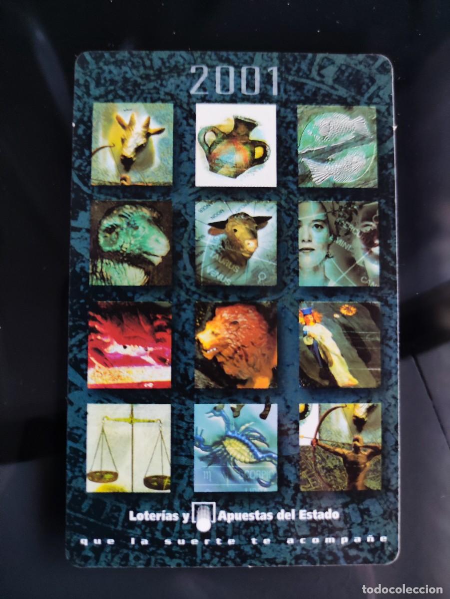 Collectables Calendars: CALENDARIO 2001 - LOTERIA NACIONAL