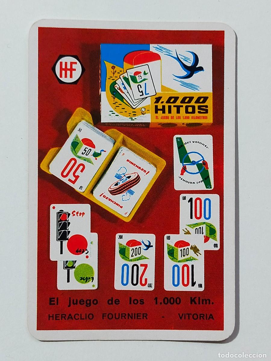 Coleccionismo calendarios: Calendario de bolsillo FOURNIER A&ntilde;o 1968 - Juego de cartas 1000 HITOS