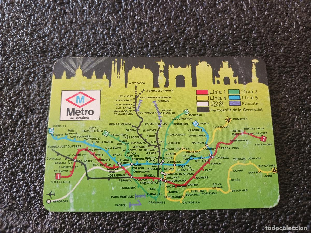 Collectionnisme Calendriers: calendario 1993, red de metro de barcelona, publicidad de j. vall, accessoris