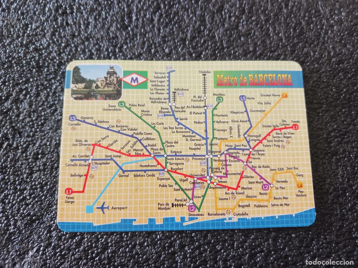Collectionnisme Calendriers: calendario 2001, llibreria neus, plano de red de metro de barcelona