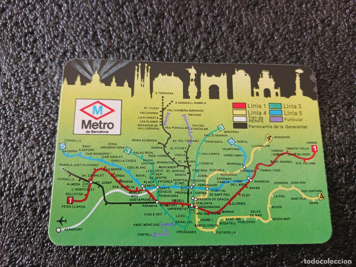 Coleccionismo calendarios: calendario 1995, red de metro de barcelona, publicidad de pastisseria selecta