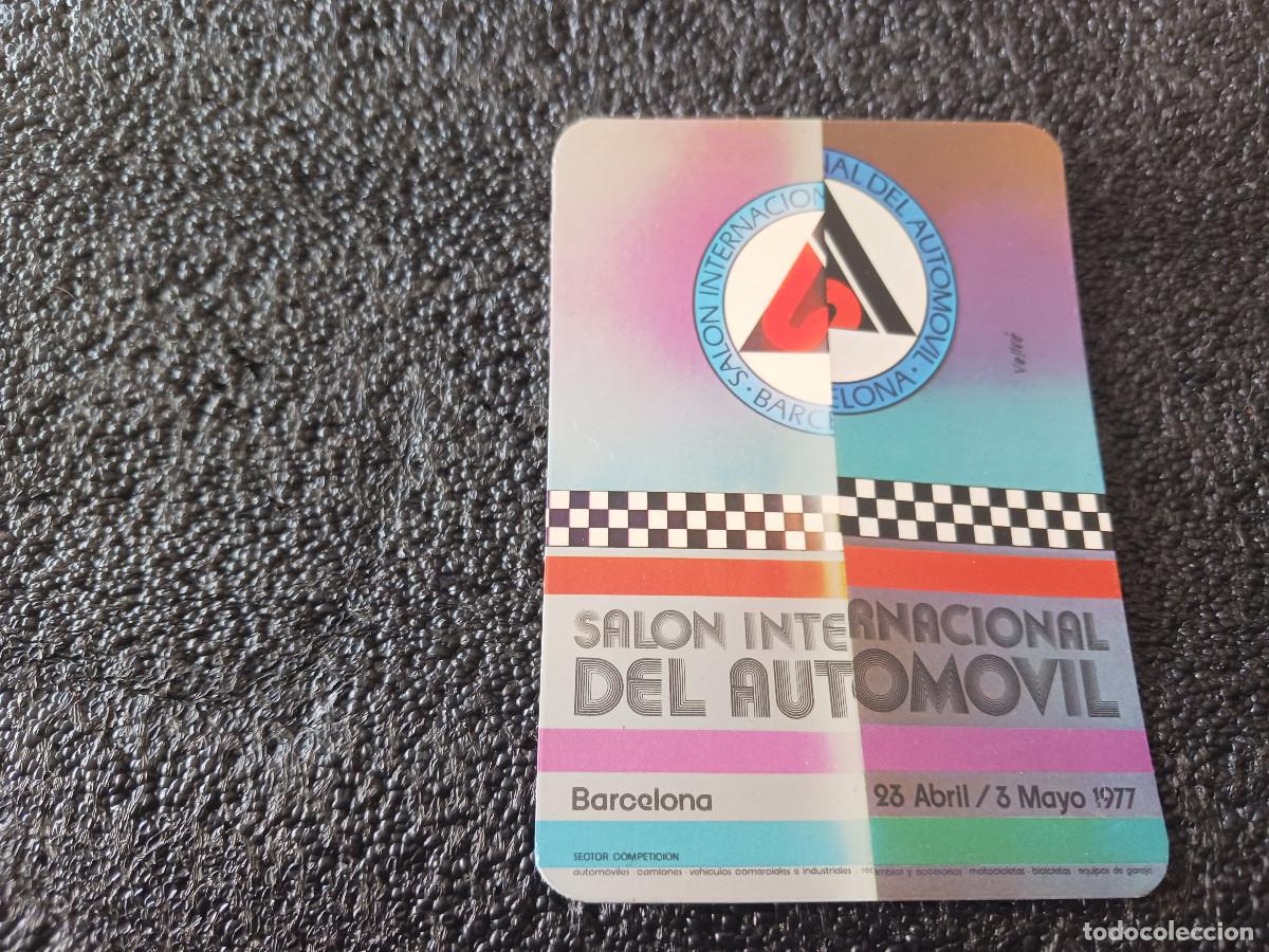 Coleccionismo Calendarios: calendario 1977, salon internacional del automovil