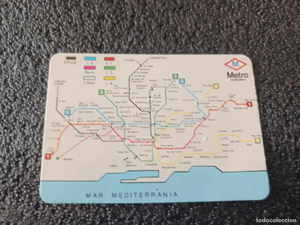 Coleccionismo calendarios: calendario 1992, red de metro de barcelona, publicidad de bodega gomar