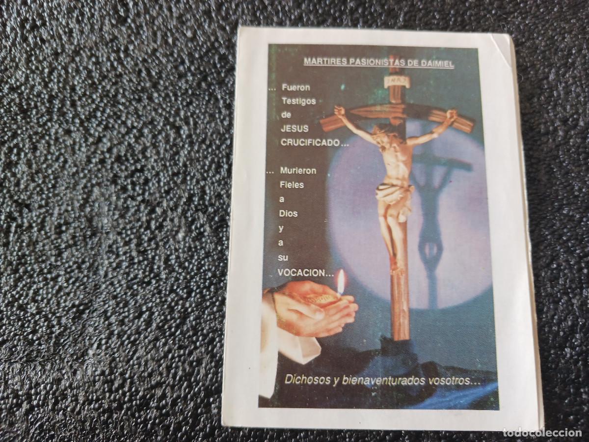 Coleccionismo Calendarios: calendario diptico 1990, juan pablo II, recuerda la beatificacion de martires pasionistas de daimiel