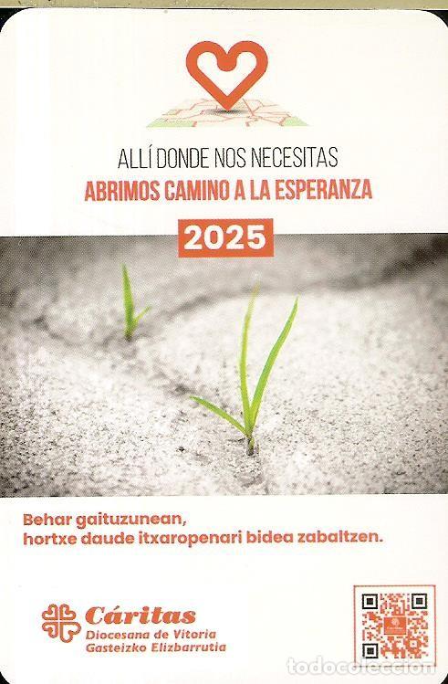 Coleccionismo Calendarios: CALENDARIO DE PUBLICIDAD - A&Ntilde;O 2025 - C&Aacute;RITAS DIOCESANA DE VITORIA