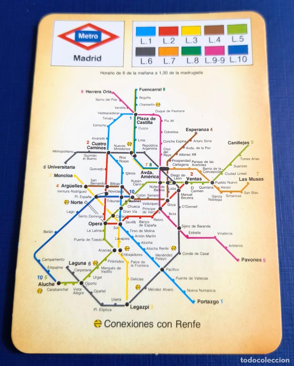 Coleccionismo Calendarios: CALENDARIO DE BOLSILLO MAPA METRO MADRID / A&Ntilde;O 1992