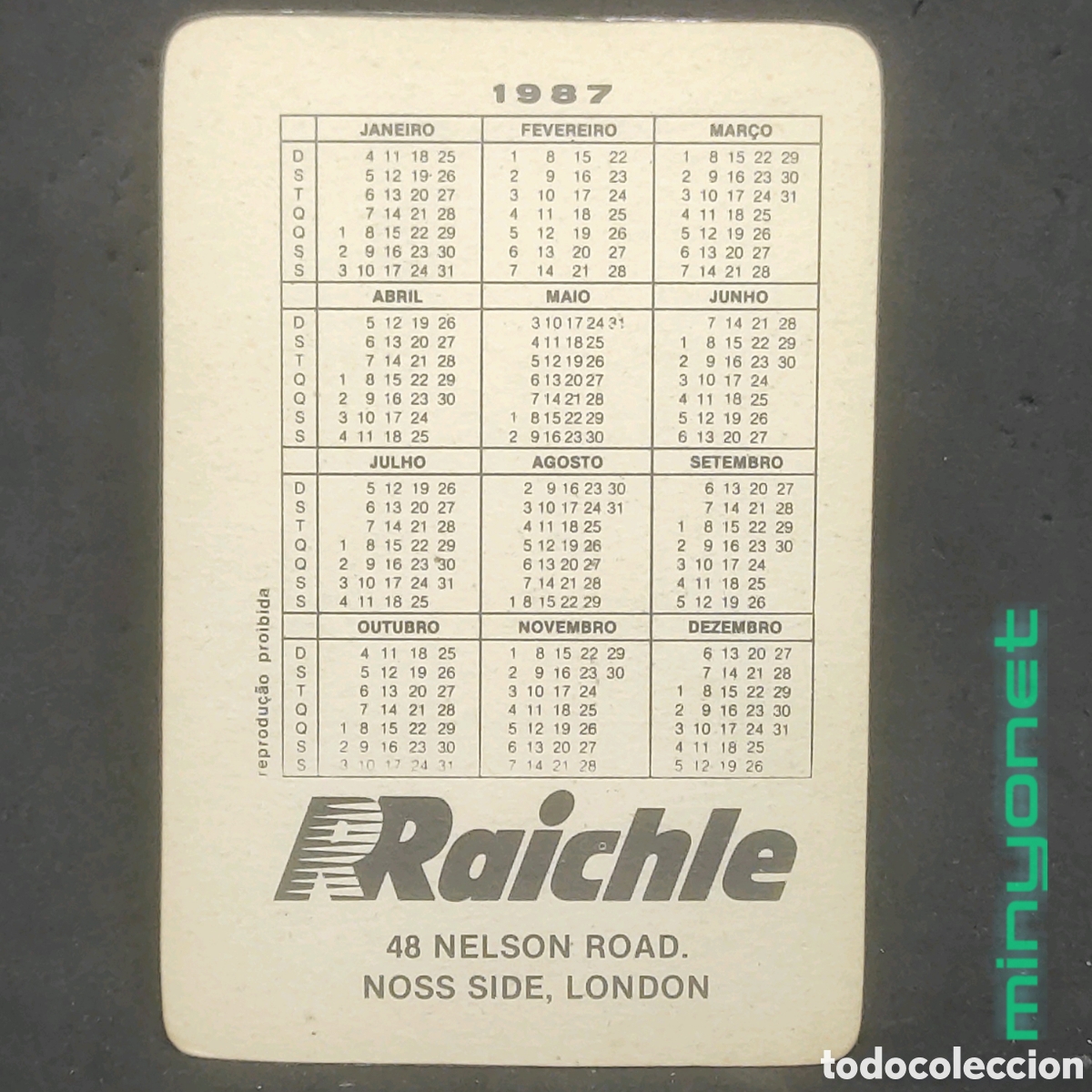 Coleccionismo calendarios: Calendario David Bowie 1987 - Foto 2