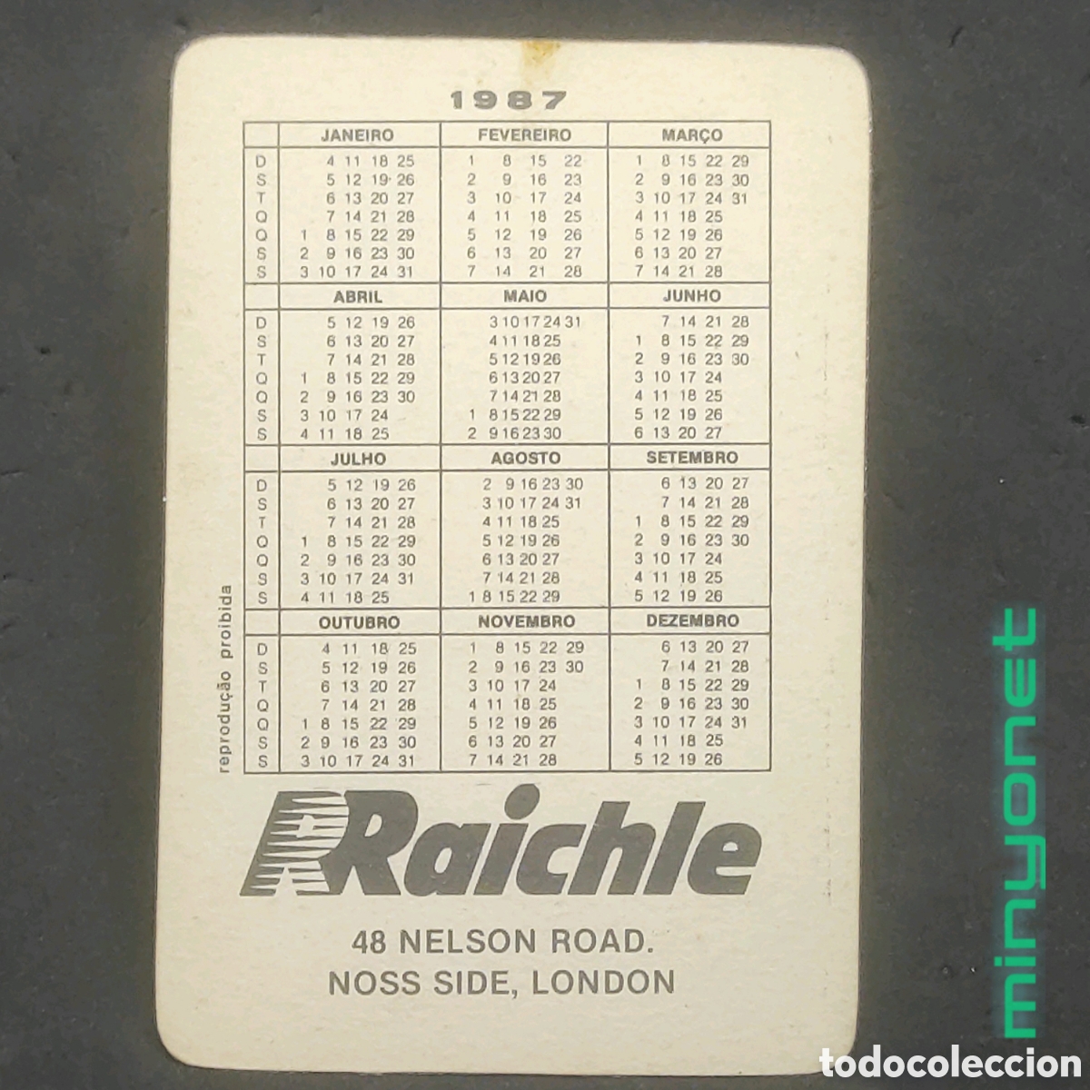 Coleccionismo calendarios: Calendario Mick Jagger 1987 - Foto 2