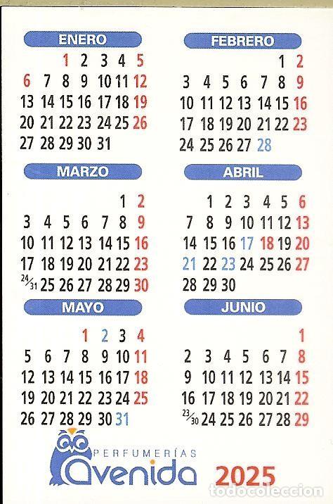 Coleccionismo Calendarios: CALENDARIO DE PUBLICIDAD - A&Ntilde;O 2025 - PERFUMER&Iacute;AS AVENIDA