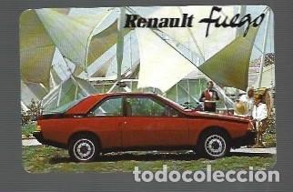 Coleccionismo Calendarios: CALENDARIO DE H. FOURNIER DEL A&Ntilde;O 1985 RENAULT FUEGO