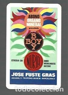 Coleccionismo Calendarios: CALENDARIO DE H.FOURNIER DEL A&Ntilde;O 1973 DE ABONOS ORGANO BOY DE JOSE FUSTA GRAS