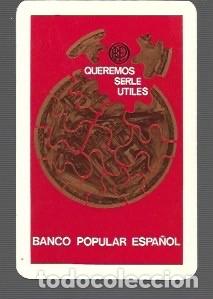 Coleccionismo Calendarios: CALENDARIO DE CON PUBLICIDAD DE CASA H FOURNIER DEL A&Ntilde;O 1970 DE BANCO POPULAR ESPA&Ntilde;OL