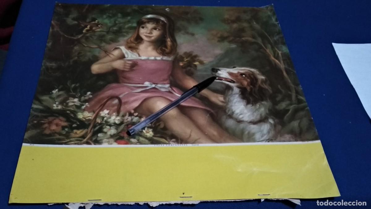 Coleccionismo Calendarios: CALENDARIO LAMINA CART&Oacute;N - FELICES COMPA&Ntilde;EROS - GUARN&Eacute; - DE LOS A&Ntilde;OS 60 - VER FOTOS