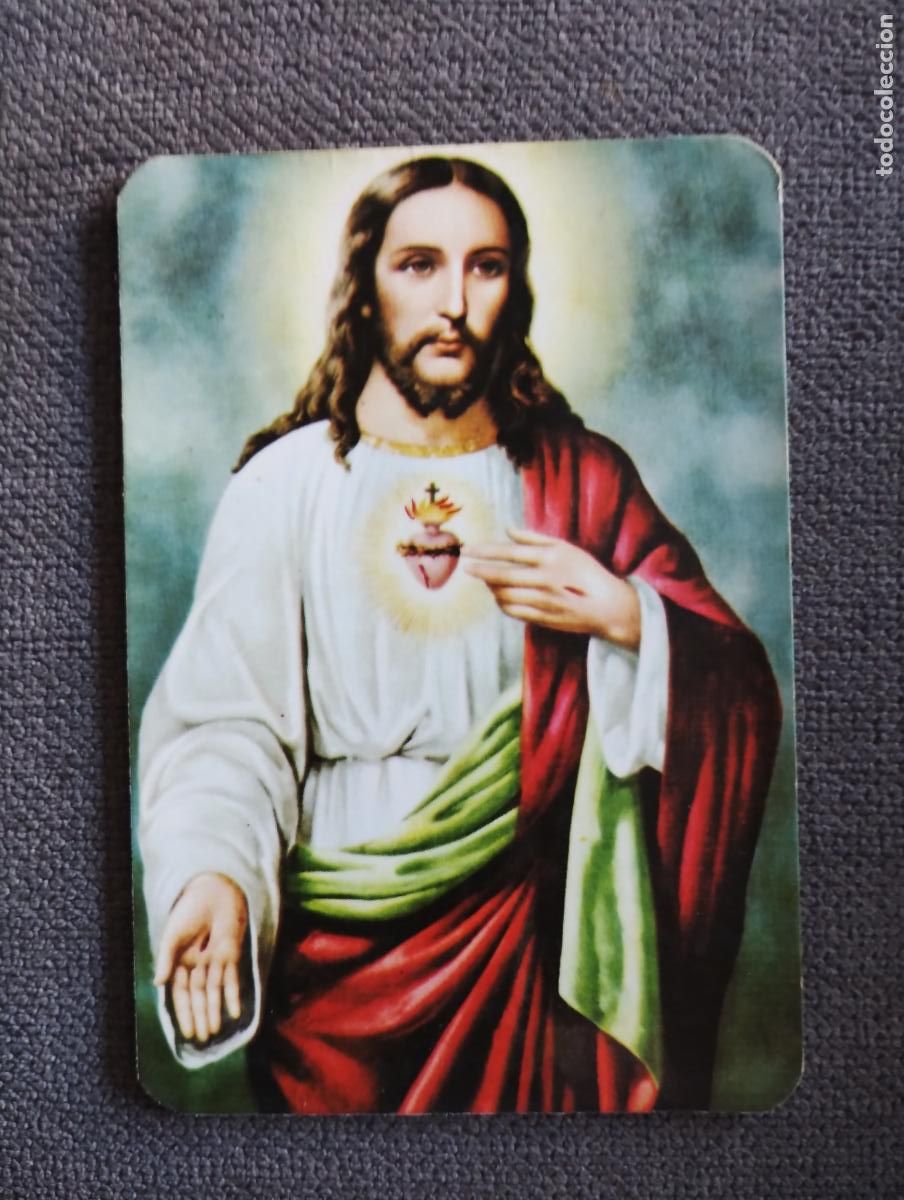 Coleccionismo calendarios: Calendario de bolsillo 1982. Coraz&oacute;n de Jes&uacute;s. Publicidad Imprenta Julio Matarin. Almer&iacute;a