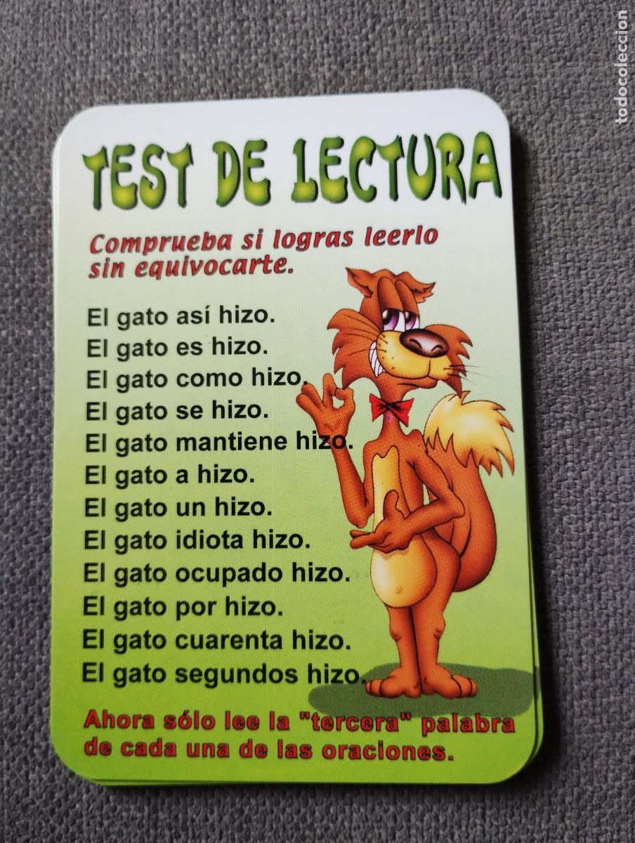 Collectables Calendars: Calendario de bolsillo 2008. Test lectura humor. Publicidad Droguer&iacute;a Juanjo . Almer&iacute;a