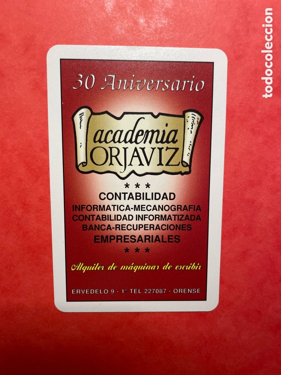 Coleccionismo Calendarios: calendario Fournier 1996, Orjaviz